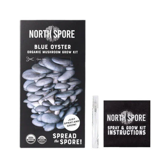 Organic Blue Oyster ‘Spray & Grow’ Mushroom Growing Kit