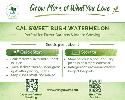 Fruit - Watermelon, Cal Sweet Bush Seeds