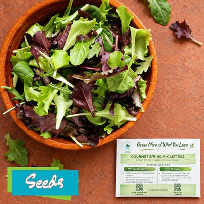 Lettuce - Spring Mix, Gourmet Seeds