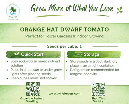 Vegetables - Tomato, Orange Hat Seeds