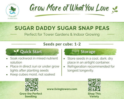 Vegetables - Sugar Snap Peas, Sugar Daddy Seeds