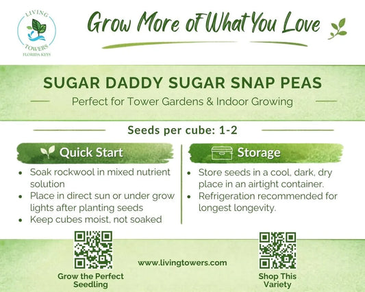 Vegetables - Sugar Snap Peas, Sugar Daddy Seeds